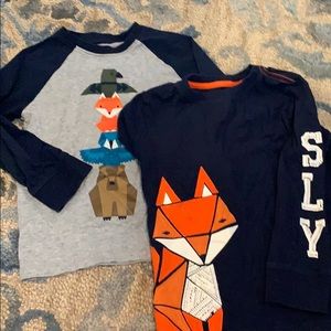 2 animal shirts from Gymboree